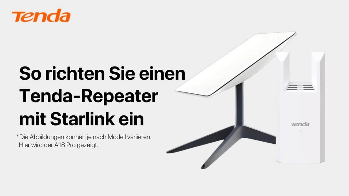 So richten Sie einen Tenda-Repeater mit Starlink ein