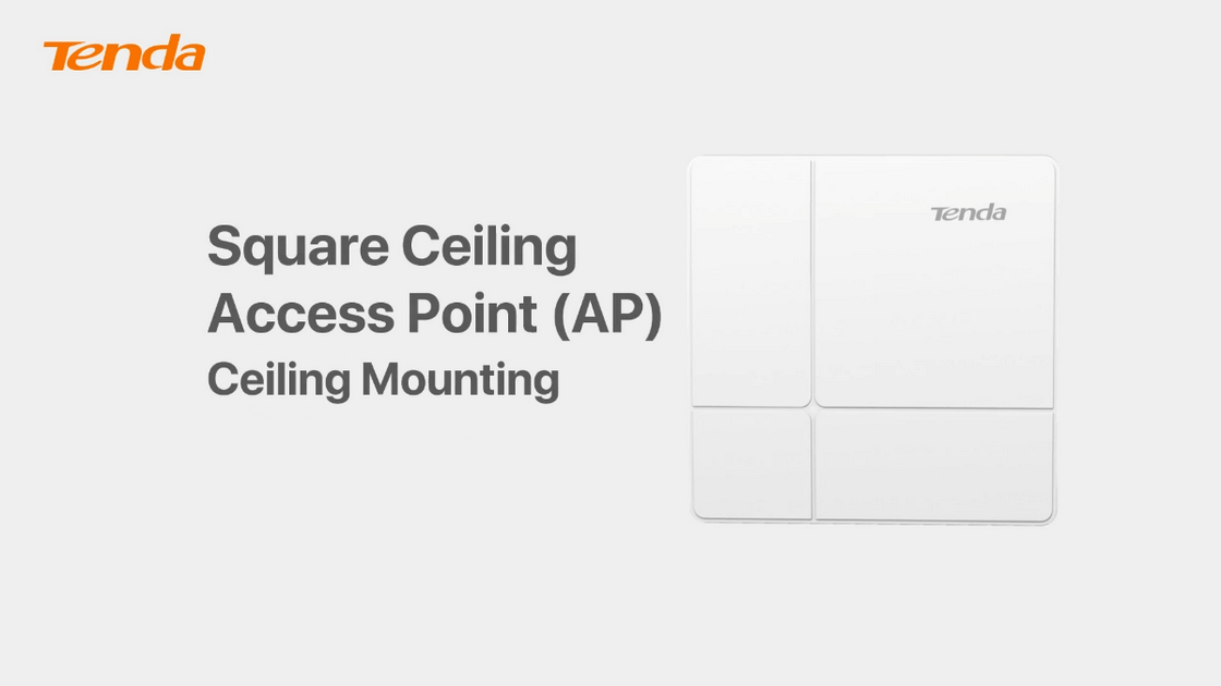 Ceiling AP Installation Video-Ceiling Mounting
