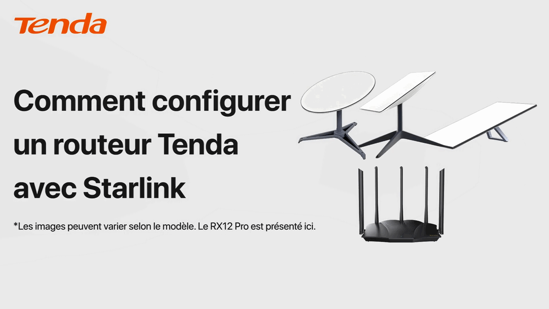 How to set up a Tenda router with Starlink-Français
