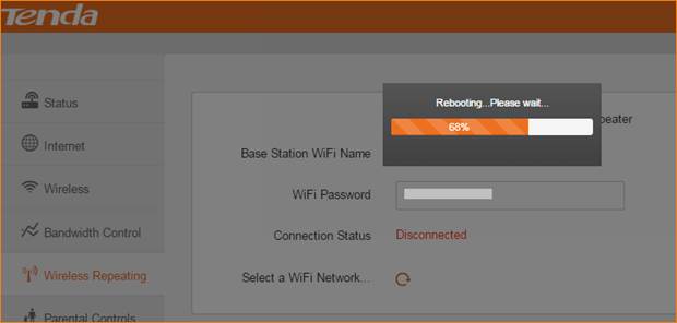 F3(Ecos)-How to setup universal repeater mode - Tenda Global(English)