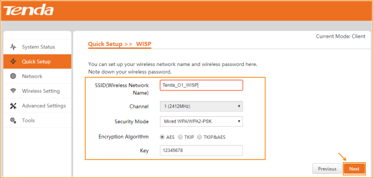 Wisp Setup O1-How to Setup WISP mode - Tenda Global(English)