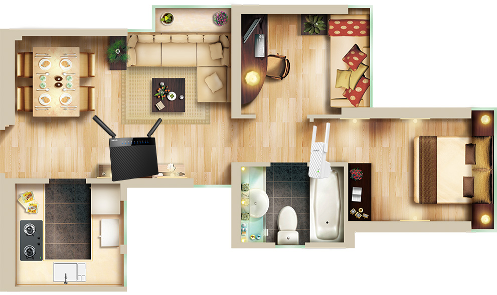 a941 - Tenda A9 Wireless N300 Universal Range Extender
