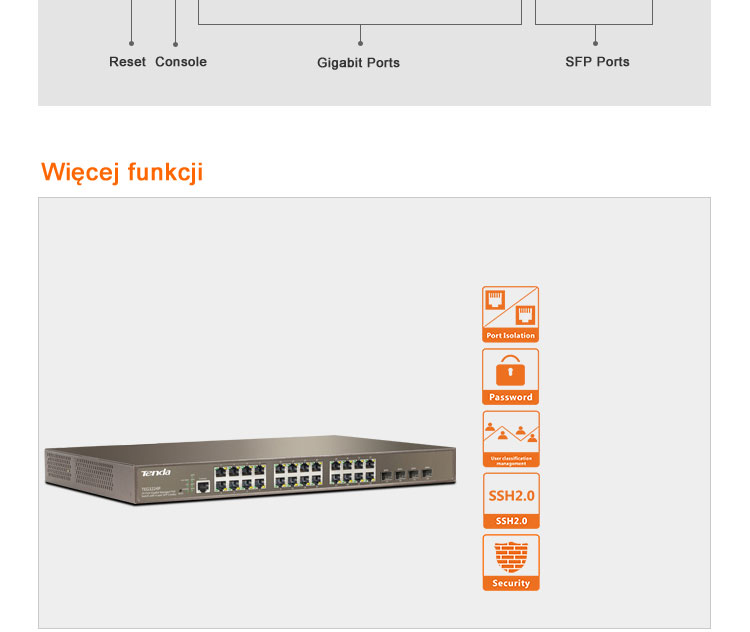 TEG3224P 24-Port 10/100/1000Mbps with 4 Shared SFP PoE Managed Switch