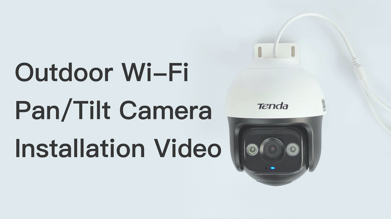 Tenda Outdoor WiFi Pan-Tilt Camera Installation video